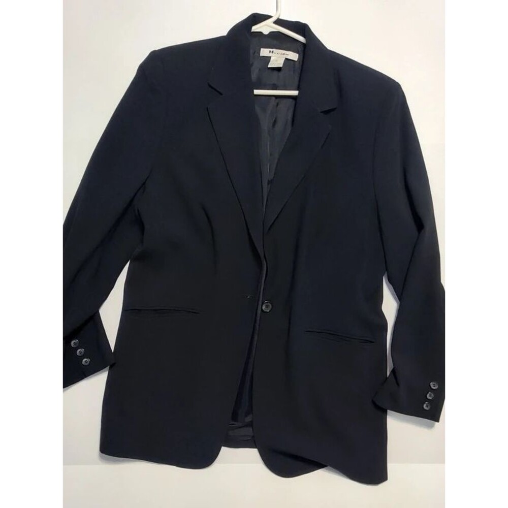 Nygard Collection size 14 black womens blazer suit jacket